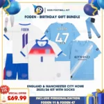 England Home & Manchester City Home 2025_26 - FODEN 11 & FODEN 47-p