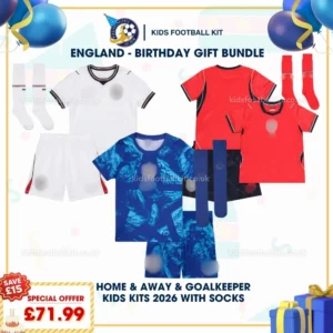 England Home away goalkeeper kids kit 2026-p
