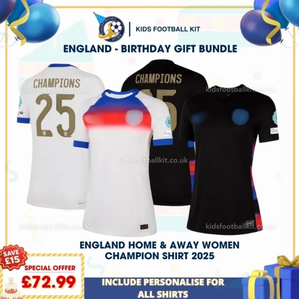 England Home & away women shirt 2025 - CHAMPIONS 25-p