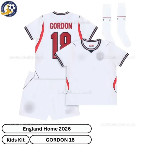 England Home kids kit 2026-over view-GORDON 18
