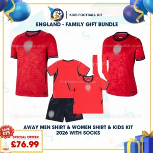 England away men women and kids kits 2026 with socks-p