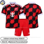 Fulham United away kids kit 26_27-over view