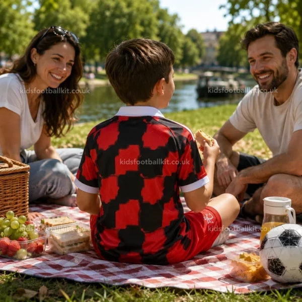 Fulham United away kids kit 26_27-over view-image