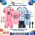 Inter Miami Home & Argentina Home 2026 - MESSI 10-p