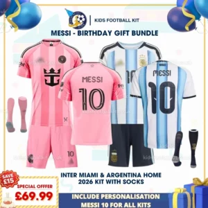 Inter Miami Home & Argentina Home 2026 - MESSI 10-p