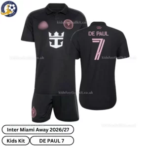 Inter Miami away kids kit 26_27-over view-DE PAUL 7