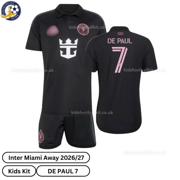 Inter Miami away kids kit 26_27-over view-DE PAUL 7