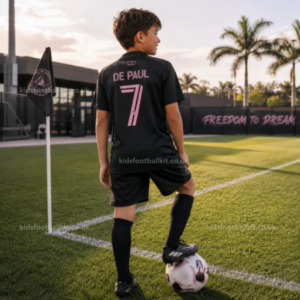 Inter Miami away kids kit 26_27-over view-DE PAUL 7-image