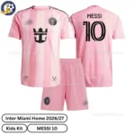 Inter Miami home kids kit 26_27-over view-MESSI 10