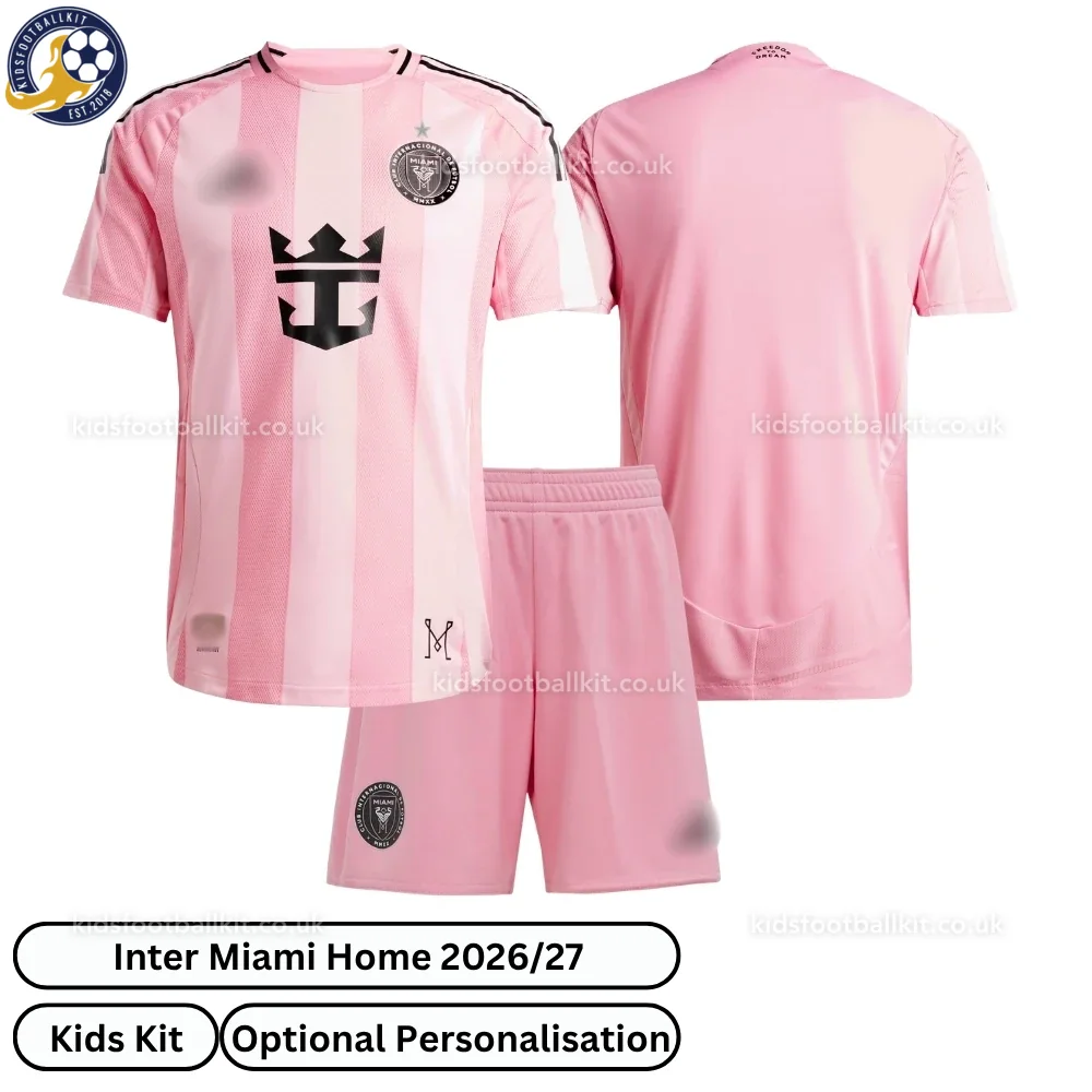 Inter Miami Home Kids Football Kit 2026/27 (No Socks)