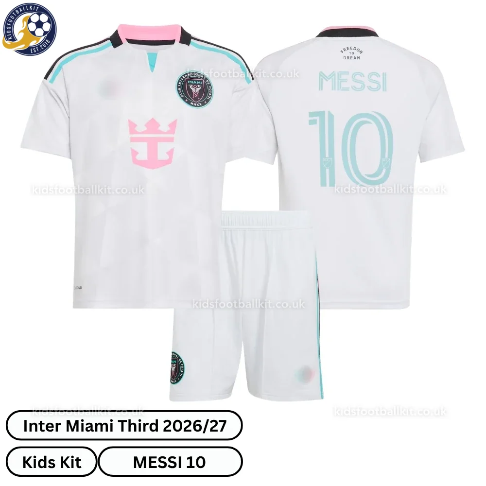 Inter Miami Third Kids Football Kit 2026/27 – MESSI 10 (No Socks)