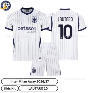 Inter Milan away kids kit 26_27-over view-LAUTARO 10