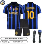 Inter Milan home kids kit 26_27-over view-LAUTARO 10