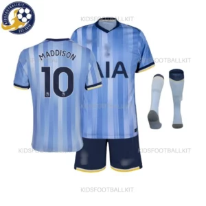 KFK-Tottenham-Hotspur-MADDISON-10-Away-Kids-Kit-2024-25-Blurred