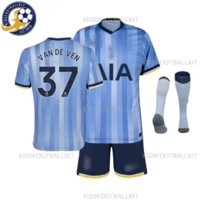 KFK-Tottenham-Hotspur-VAN-DE-VEN-37-Away-Kids-Kit-2024-25-Blurred