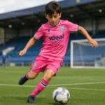 KFK-West-Bromwich-Away-Kids-Football-Kit-2024_25-No-Socks-Pink-AI-GEN