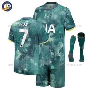 KFK_Tottenham-SON-7-Third-Kids-Kit-2024-25-With-Socks-Blurred