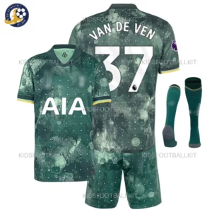 KFK_Tottenham-VAN-DE-VEN-37Third-Kids-Kit-2024-25-With-Socks