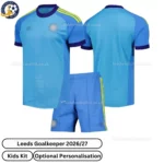 Leeds Goalkeeper kids kit 26_27-over view-blue