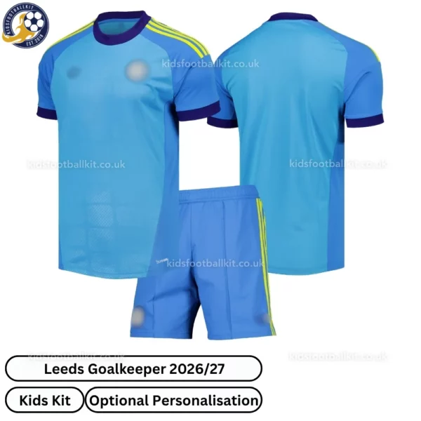 Leeds Goalkeeper kids kit 26_27-over view-blue