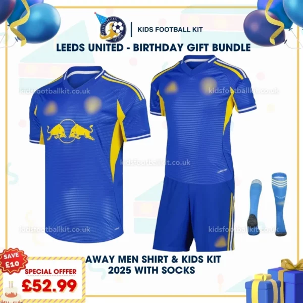 Leeds united away men shirt & kids kit 25_26-p