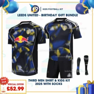 Leeds united third men shirt & kids kit 25_26-p