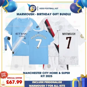 MARMOUSH 7 Manchester City Home+ Super kit 25-p