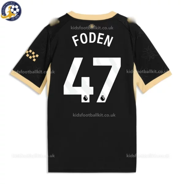 Manchester City Away Kids Kit 26_27-back view-FODEN 47