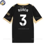 Manchester City Away Kids Kit 26_27-back view-RÚBEN 3