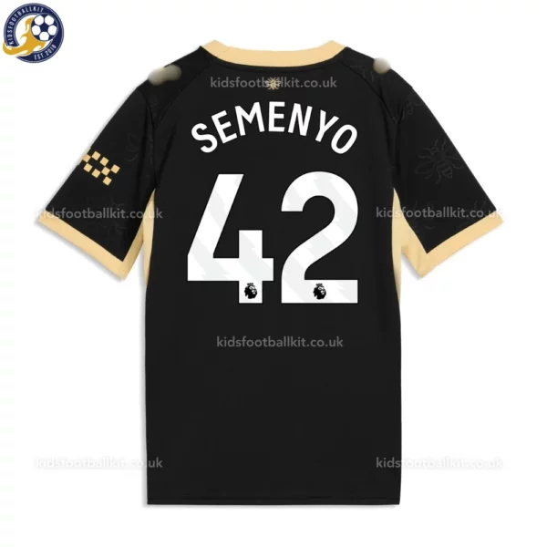 Manchester City Away Kids Kit 26_27-back view-SEMENYO 42
