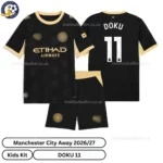 Manchester City Away Kids Kit 26_27-over view-DOKU 11