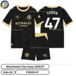 Manchester City Away Kids Kit 26_27-over view-FODEN 47