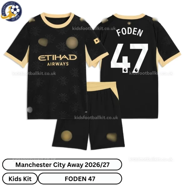Manchester City Away Kids Kit 26_27-over view-FODEN 47