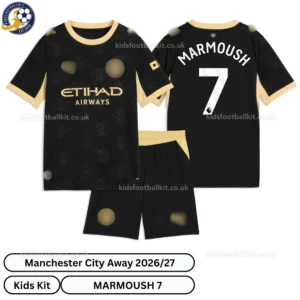 Manchester City Away Kids Kit 26_27-over view-MARMOUSH 7