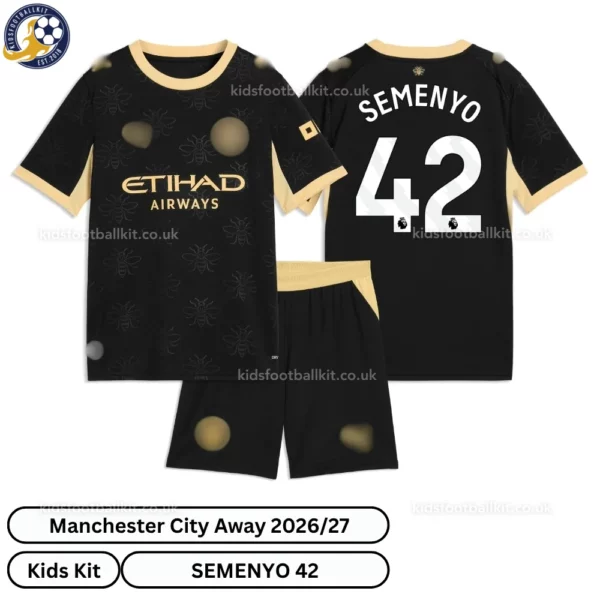 Manchester City Away Kids Kit 26_27-over view-SEMENYO 42