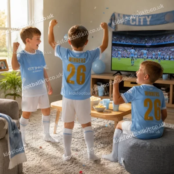 Manchester City Home Kids Kit 26_27-over view-WINNERS 26-image