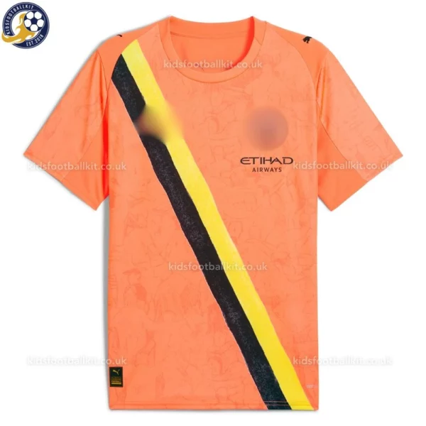 Manchester-City-KidSuper-Kids-Football-Kit-202526-Orange-frontview-b