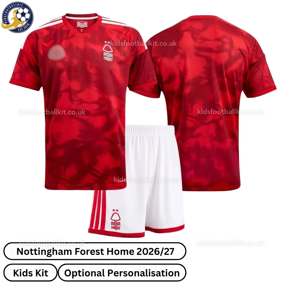 Nottingham Forest Home Kids Football Kit 2026/27 (No Socks)