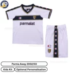 Parma Away kids kit 2002_03-front view