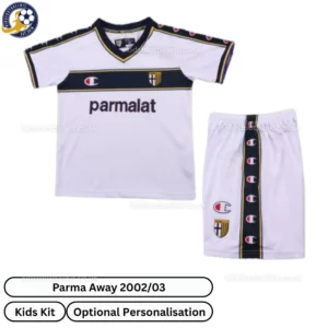 Parma Away kids kit 2002_03-front view