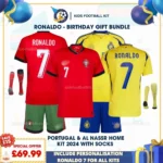 Portual & Al Nassr Home kit 2024 with socks-p