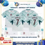Portugal Away Kids Kits 2026 - RONALDO 7-p