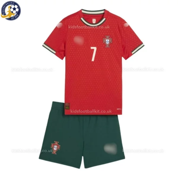 Portugal-Home-Kids-Football-Kit-2025-RONALDO-7-front-view