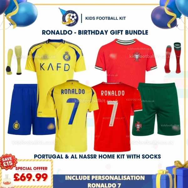 RONALDO Portugal & AL Nassr home Kit with socks - christmas-p