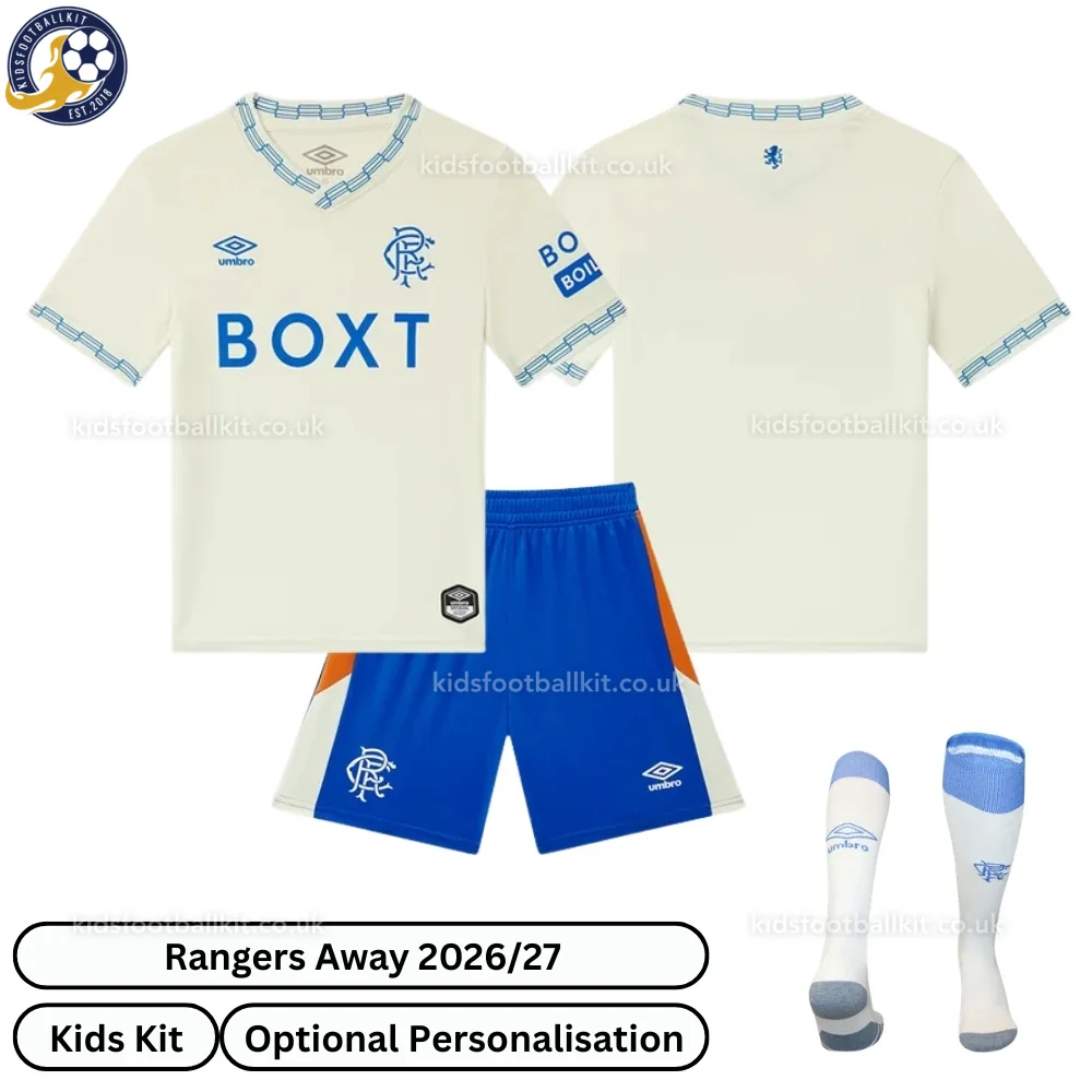 Rangers Away Kids Football Kit 2026/27 (With Socks)