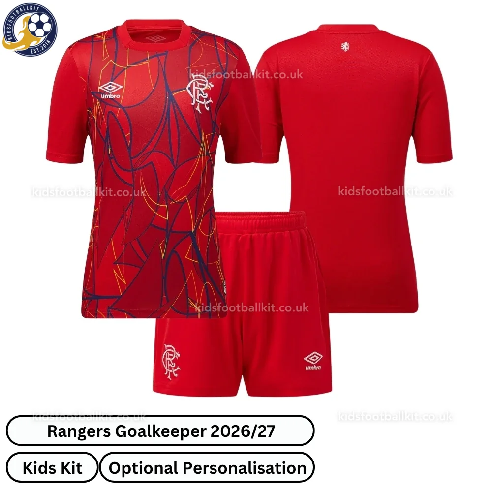 Rangers Goalkeeper Kids Football Kit 2026/27 (No Socks)