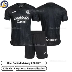 Real Sociedad away kids kit 26_27-over view