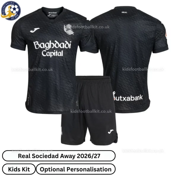 Real Sociedad away kids kit 26_27-over view