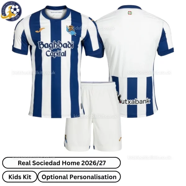 Real Sociedad home kids kit 26_27-over view