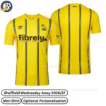SHEFFIELD WEDNESDAY away men shirt 26_27-over view